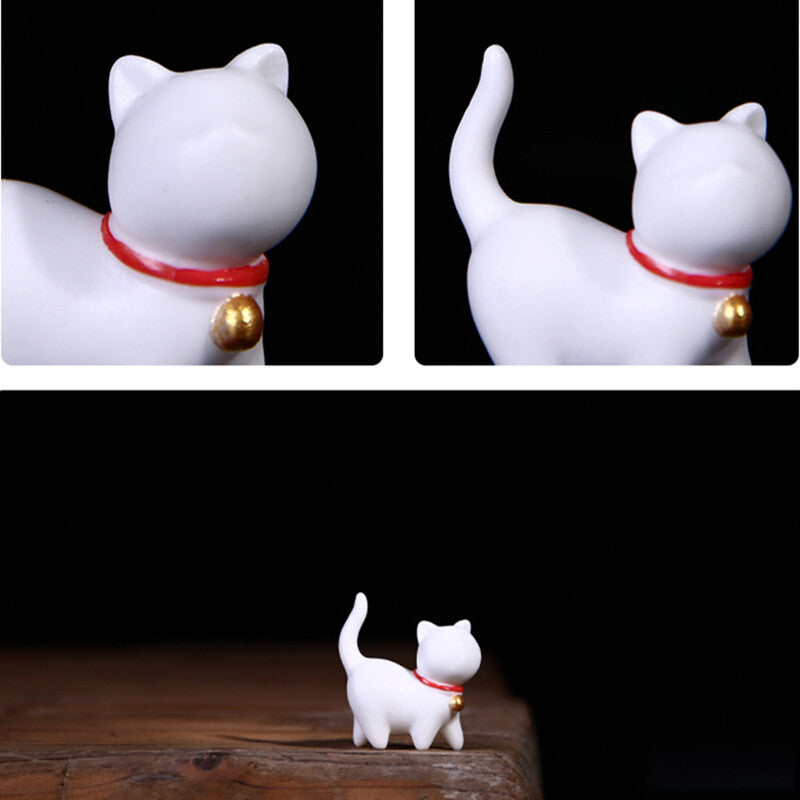 Porcelain Cat Pet Microlandschaft Decoration Lovely Animal Tea Play Lovely