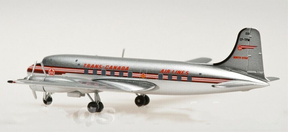 1:400 AeroClassics TRANS CANADA Douglas DC-4-M2 Passenger Aircraft Diecast Model