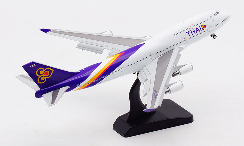 JC Wings THAI FOR BOEING B747-400 HS-TGT FLAPS DOWN 1/400 Plane Pre-built Model