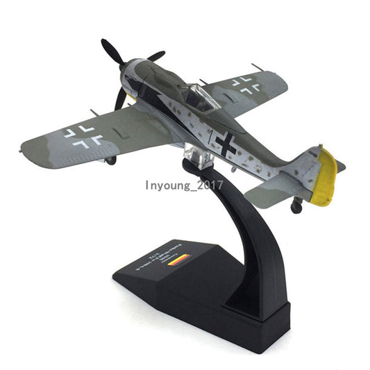1/72 1945 WWII Focke-Wulf FW-190 Fighter Diecast Metal Military Airplane Model
