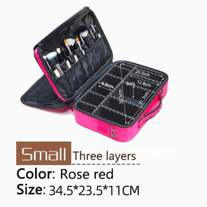 Women Cosmetic Bag Travel Makeup Professional Box Cosmetic Pouch Bags Waterproof