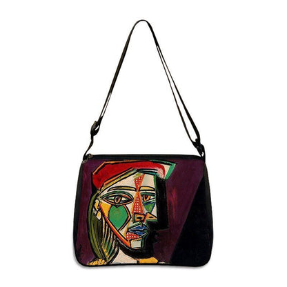 Famous Paintings Handbag Women Shoulder Bags Shopping Bag Canvas Pouch Zipper
