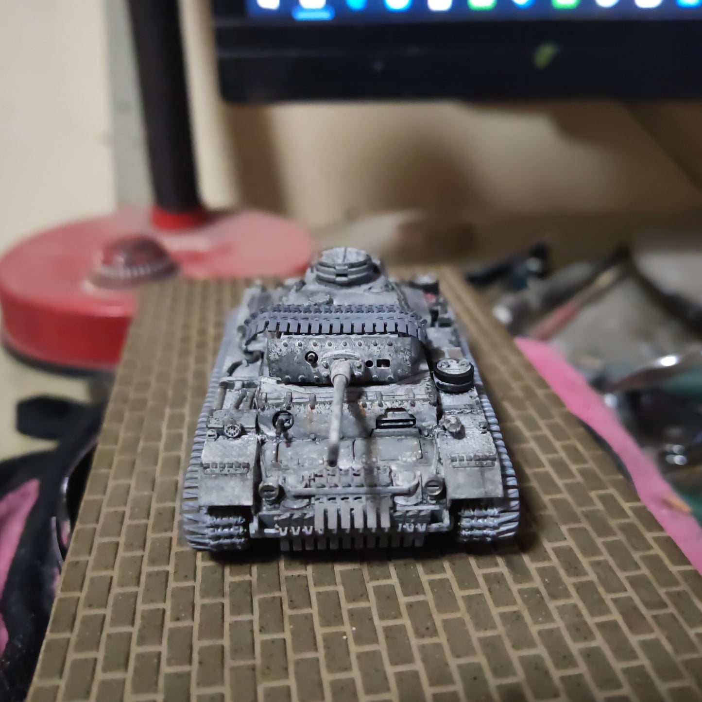 3D Printed 1/72 German No. 3 L Snow Tank Finished Product