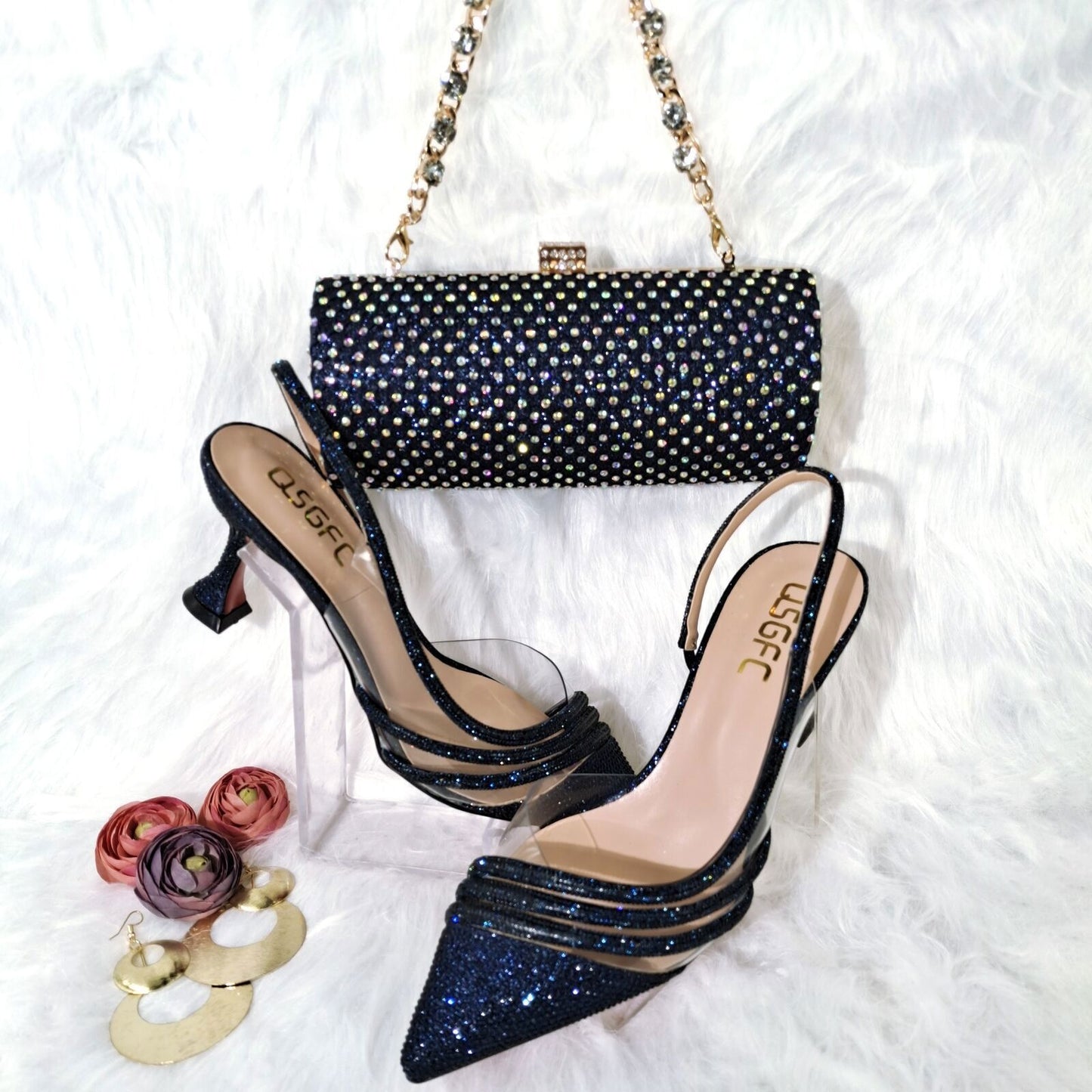 Diamond Noble Ladies Shoelace Bag Party Shoe Bag Friend Party Shoelace Bag