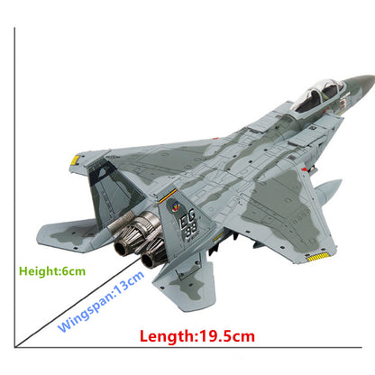 1/100 Jet F-15 Eagle Fighter Attack Alloy Aircraft model Plane Souvenir Display