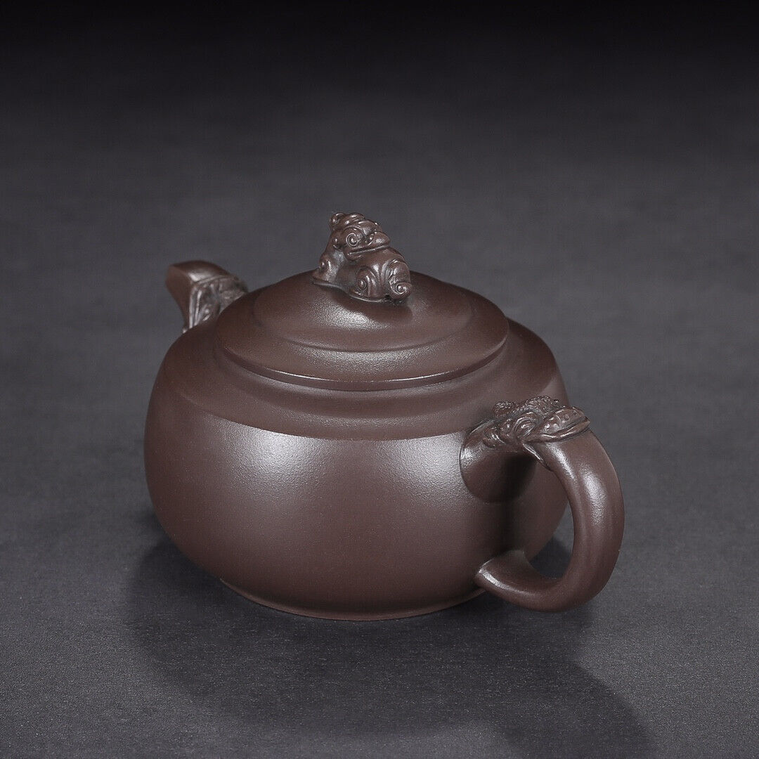 Chinese Yixing Zisha Clay Handmade Exquisite Teapot （龙腾盛世 底款：汪寅仙）