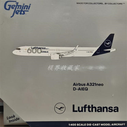 1:400 GeminiJets Lufthansa Airbus A321neo Anniversary Diecast Aircraft Model