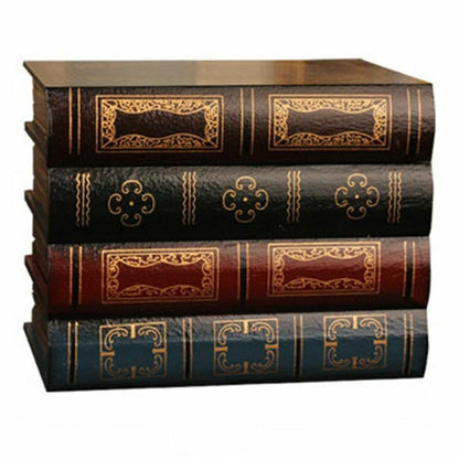 False Book Box Vintage Storage Props Jewelry Storage Wooden Antique Classic Bins