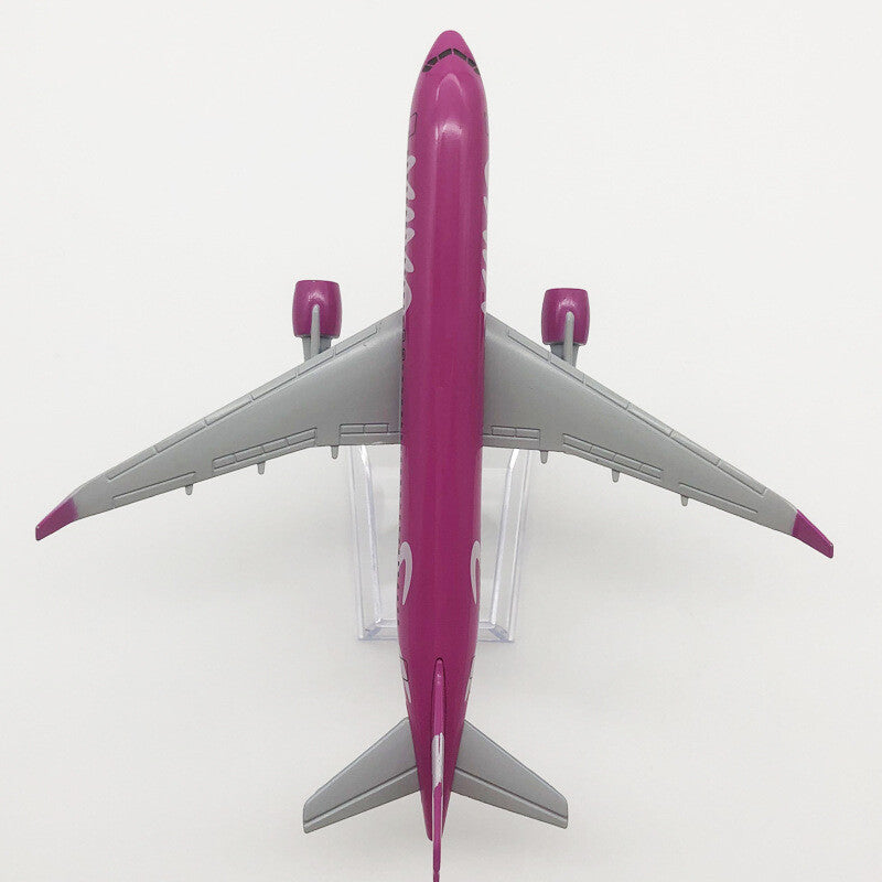 A320 Viva Air Pink Civil Airliner Model 16cm Simulation Aircraft Plane Ornaments