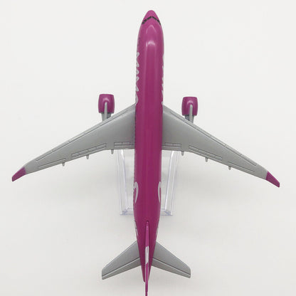 A320 Viva Air Pink Civil Airliner Model 16cm Simulation Aircraft Plane Ornaments