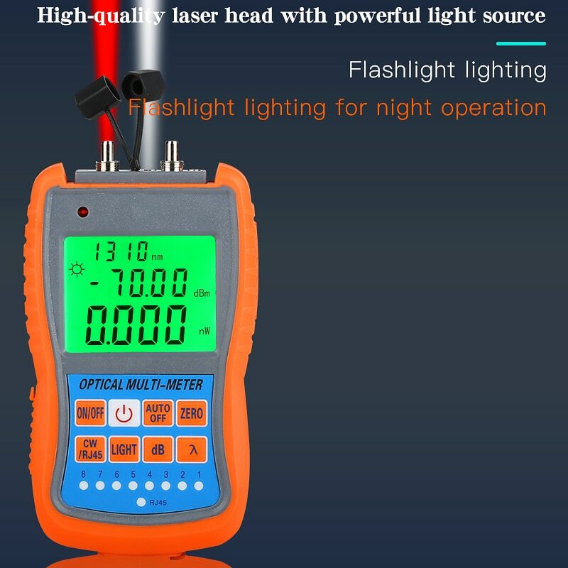 AUA-G70B/50B 4in1 Mini Optic Power Meter Visual Fault Locator Network Cable Test