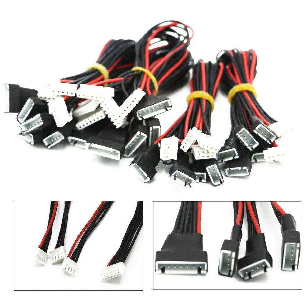 JST-XH 2S/3S/4S/6S 20cm 22AWG Lipo Balance Wire Extension Charge Cable Lead Cord