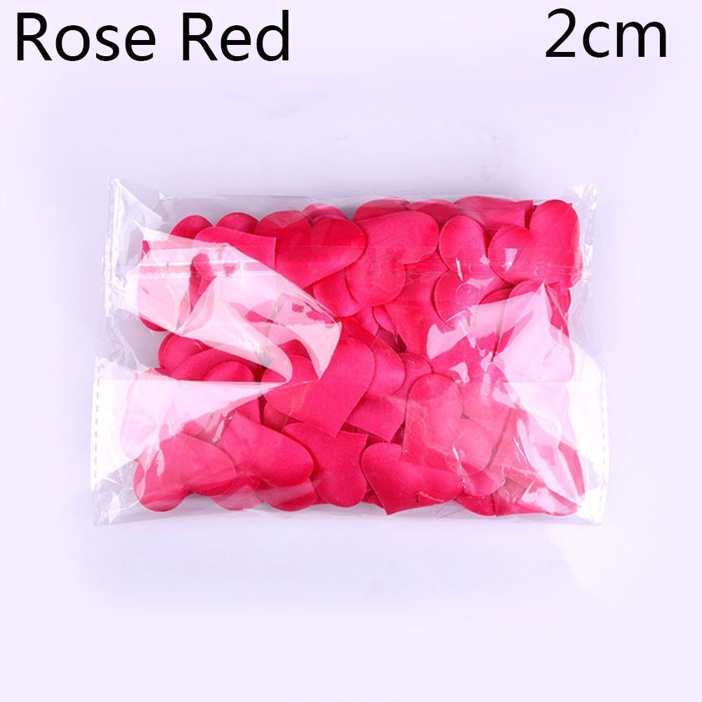 Wedding Party Decoration 100Pcs Padded Fabrics Throwing Petals Love Heart Decors