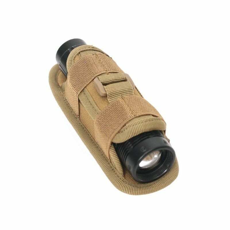 Tactical Flashlight Pouch Holster Torch Case Belt Bag Camping Survival Equipment