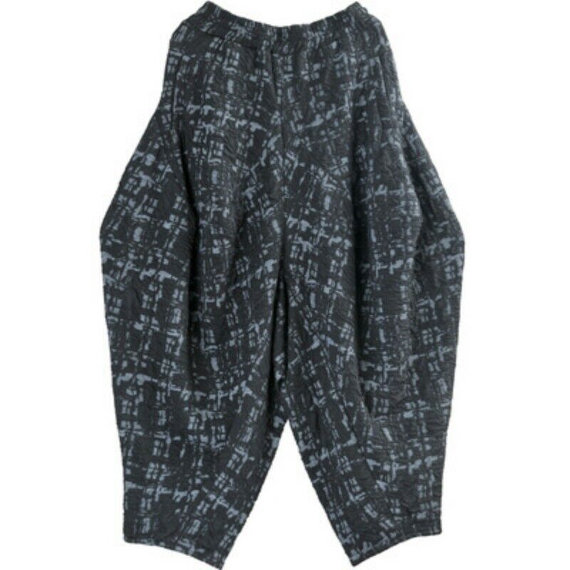 Ethnic Women Retro Jacquard Thick Bloomers Baggy Harem Pants Loose Fit Leisure L