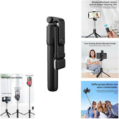 CellPhone Bluetooth Selfie Stick Tripod Rotating 360° Remote With Charging Line