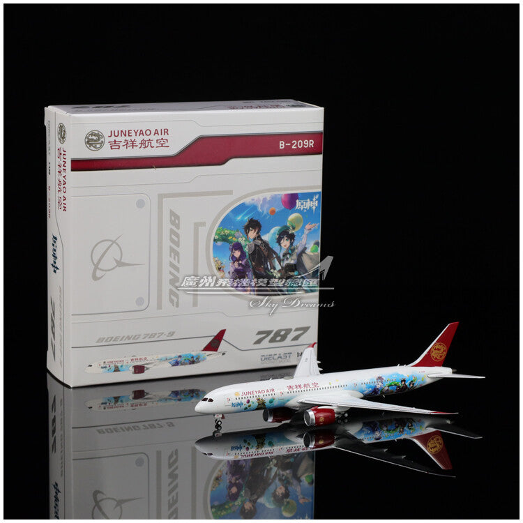1:400 JC Wings Juneyao Airlines Plane B787-9 Airplane Diecast Aircraft Model