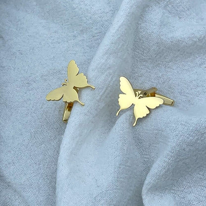 Men Cufflinks Life Tree Stainless Steel Shirt Wedding Groomsmen Tie Clip Jewelry