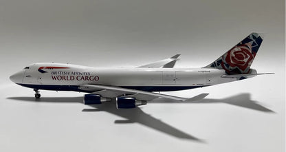 1:200 JC Wings BRITISH AIRWAYS WORLD CARGO BOEING 747-400F Plane Diecast Model