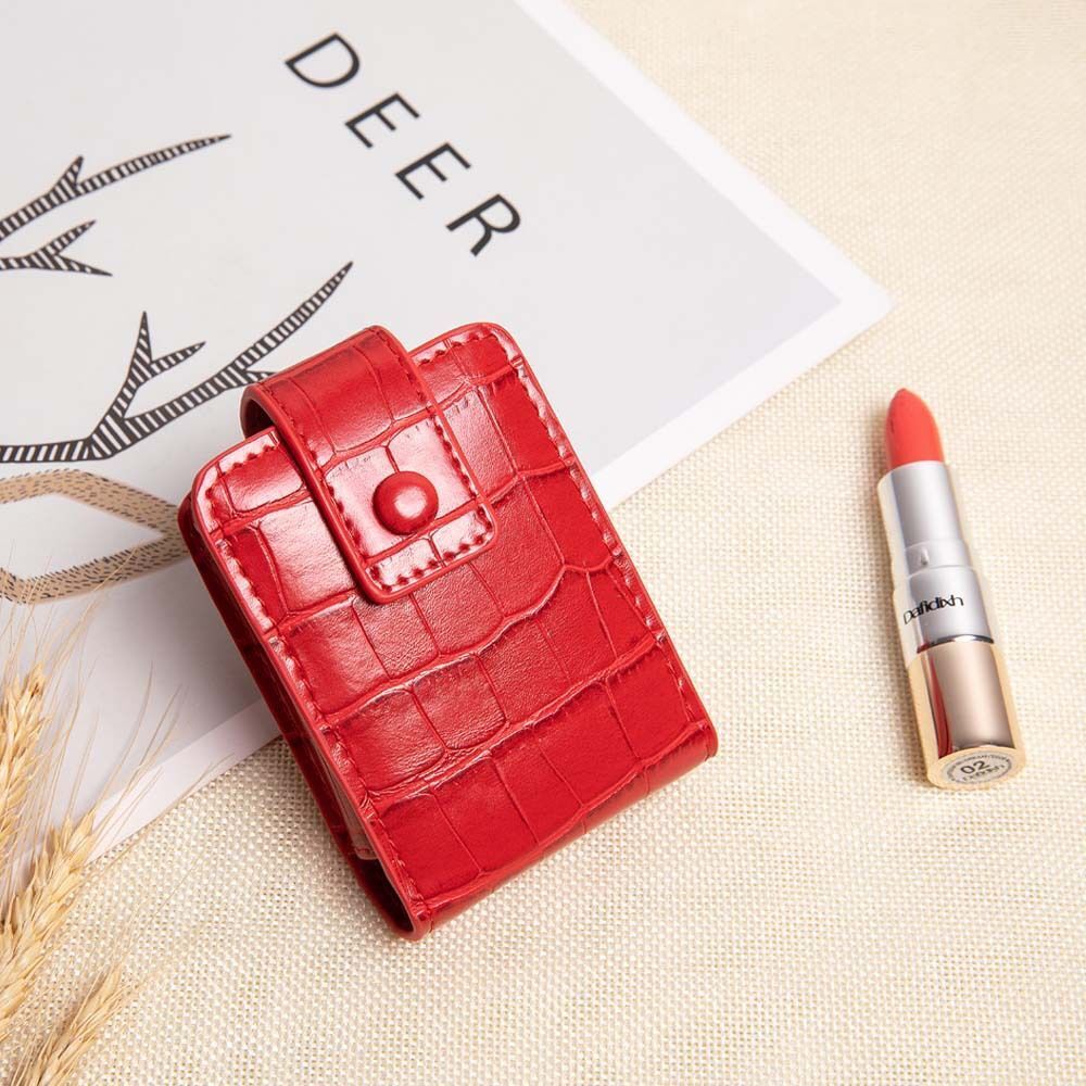 Lipstick Cosmetic Bag Mirror Travel Makeup Bag Toiletry Organizer Pouch Storage
