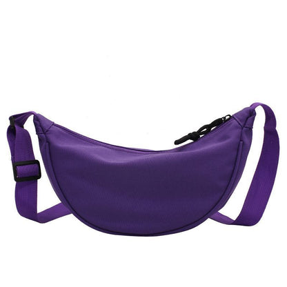 Crossbody Canvas Sling Bag Hobos Chest Students Shoulder Bag Adjustable Straps