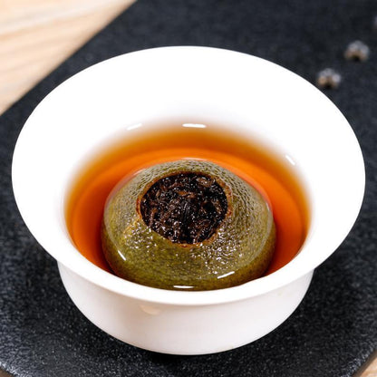 100g Guwen Xinhui Mandarin Yunnan Puer Ripe Tea Orange Shu Puer Tea