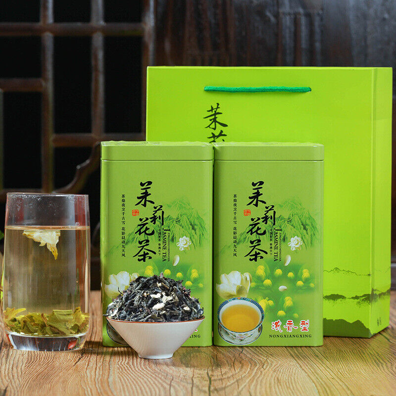 250g-500g Premium Bulk Jasmine Tea Canned Jasmine Flower Tea Healthy Gift Tea