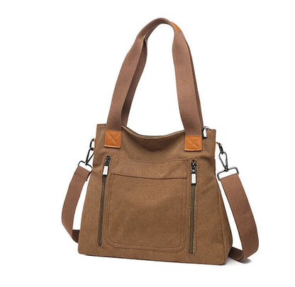 Women's Canvas Shoulder Bag Outdoor Shoulder Bag Women's Commuting Shoulder Bag