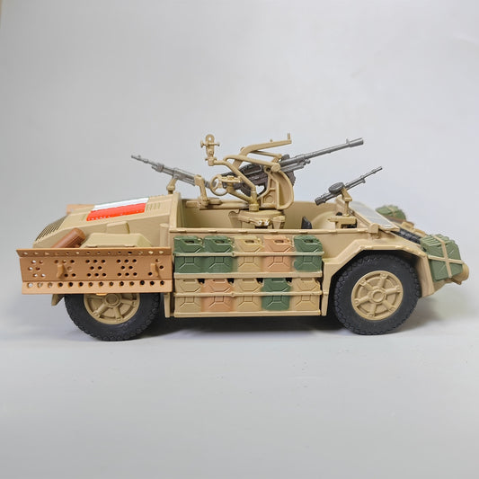 1/43 World War II Italian MOD42 armed pickup truck model
