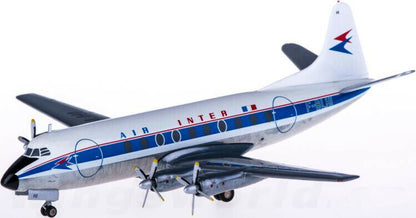 1:200 Herpa AIR INTER Vickers Viscount 700 Passenger Aircraft Diecast Model