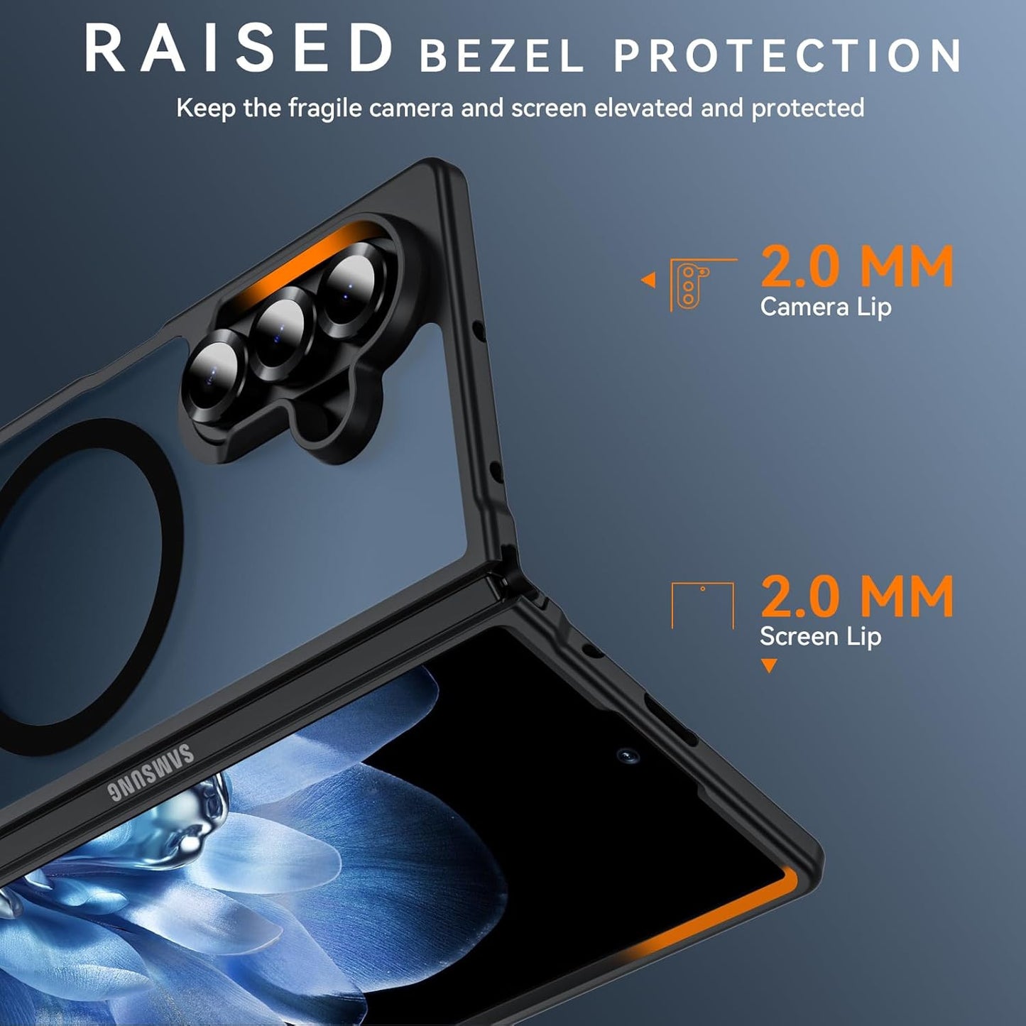 for Samsung Galaxy Z Fold 6 Case Magnetic, Z Fold6 Case [Compatible with Magsafe