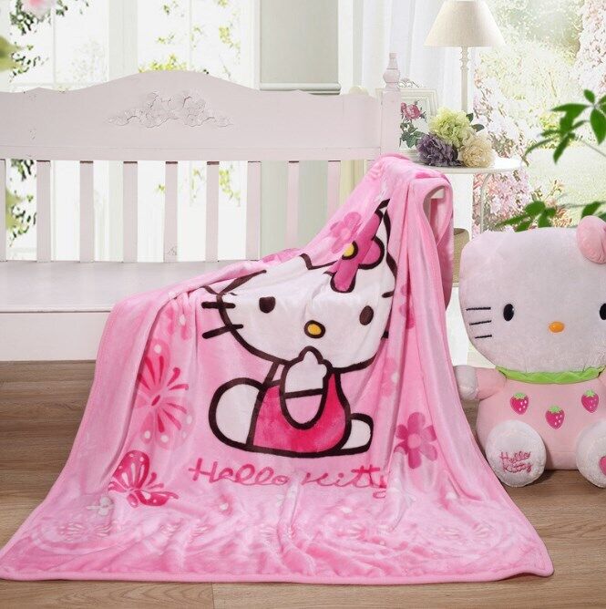 hellokitty pink fuzzy Blanket Throw Blankets nap quilt quilts soft 100*140cm