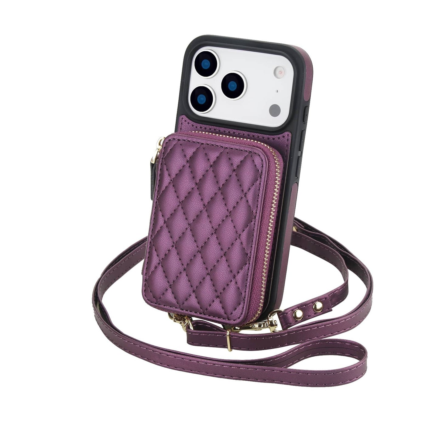 Crossbody Wallet Case for iPhone 17 Pro Max/Air/17 Pro/17 Zipper Handbag Purse