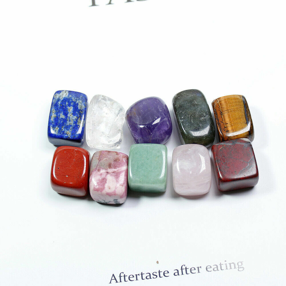 10 Pcs Natural Chakra Tumbled Stone