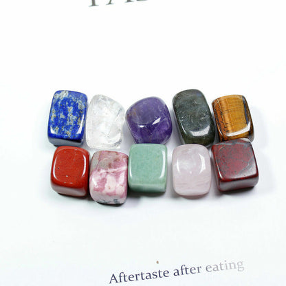 10 Pcs Natural Chakra Tumbled Stone