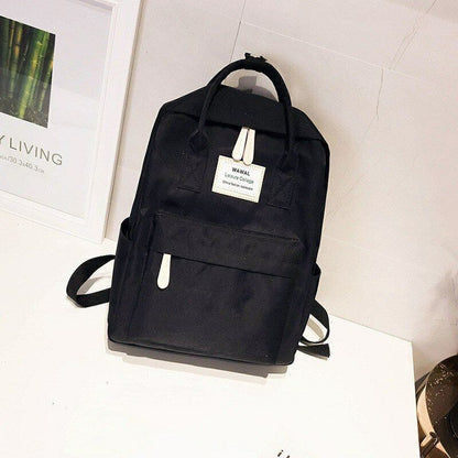 Teenagers School Bag Girl's Campus Canvas Backpack College Women Laptop Rucksack