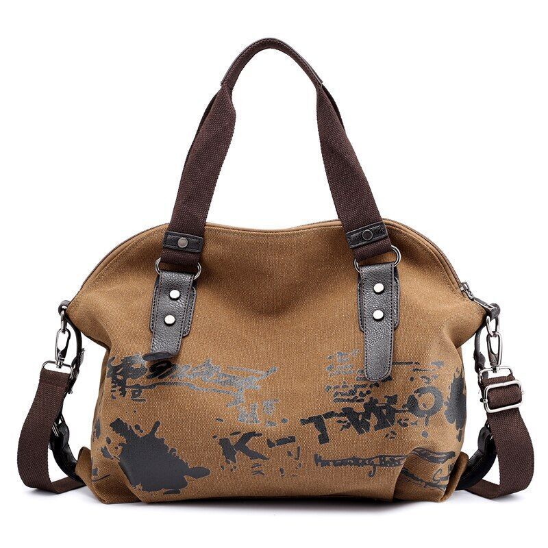 Handbag Crossbody Bag Large Canvas Tote Bag Messenger Shoulder Purse 49*12*35CM