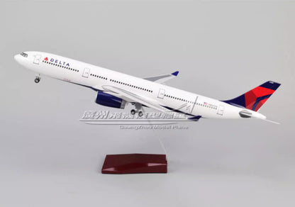 1:135 47CM DELTA AIRBUS A330 Passenger Plane Landing Gear Resin Aircraft Model
