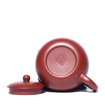 Yixing Zisha Dahongpao Clay Pottery Tea Pot Xishi Pot Ball Shaped Infuser Holes