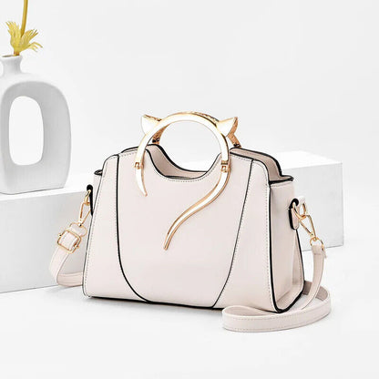 Handbag Women Purse Brand PU Leather Shoulder Bag Crossbody White