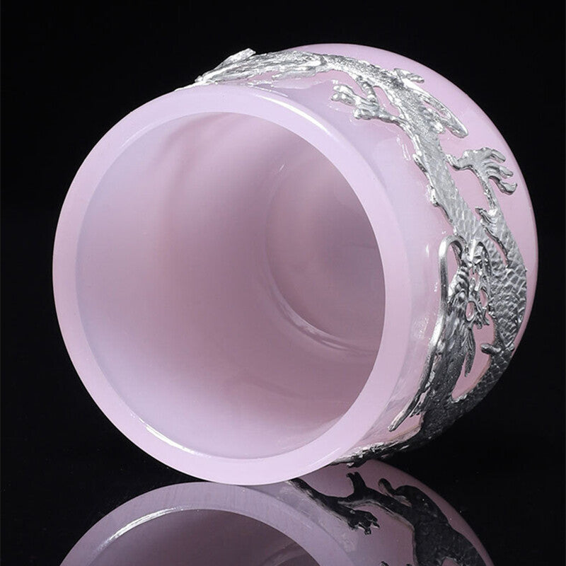 1pc 80ml Chinese Tea Cup Porcelain Tea Cup for Lady Pink Glaze Personal Cup