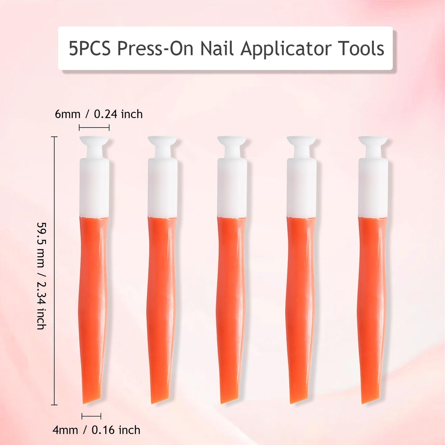 5Pcs Portable Nail Art Suction Stick Tool Beauty Manicure Salon Accessories