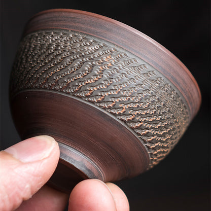 4 tea cup Jianshui pottery master cup 50ml personal cup kungfu tea cups China