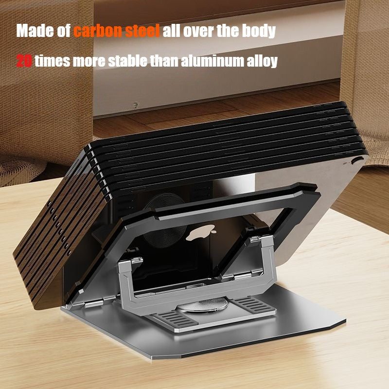 Alloy 360° Rotary Folding Notebook Tablet Hollow Heat Dissipation Support Frame