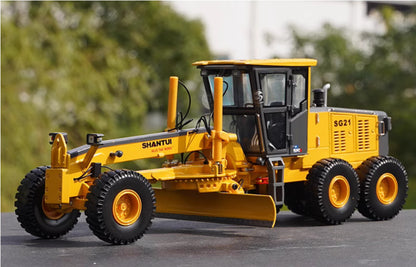 1:35 32CM SHANTUI SG21-3 Motor Grader Construct Equipment Machine Diecast Model