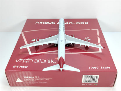 1:400 Phoenix Virgin atlantic AIRBUS A340-600 Airplane Diecast Aircraft Model