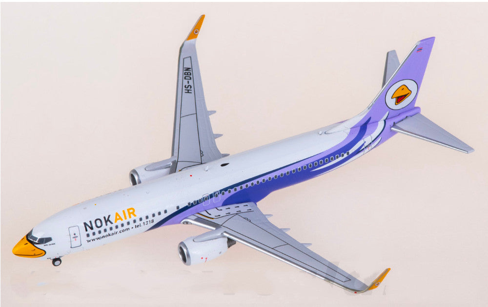 1:400 Panda Model Nok Air B737-800 HS-DBN Passenger Airplane Diecast Plane Model