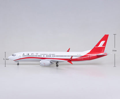 47CM 1:85 SHANGHAI AIRLINES BOEING 737 MAX Airplane Landing gear Resin Model