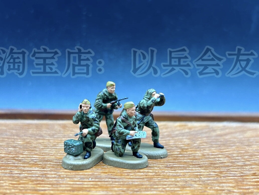 1/72 4Pcs World War II Soviet Reconnaissance Team Soldier Model