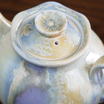 Jingdezhen Handmade Ceramic Kiln Purple Pot Flower Single Cup Light Elegant Pot